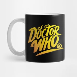 Doctor who 60 Gradient yellow orange colors Mug